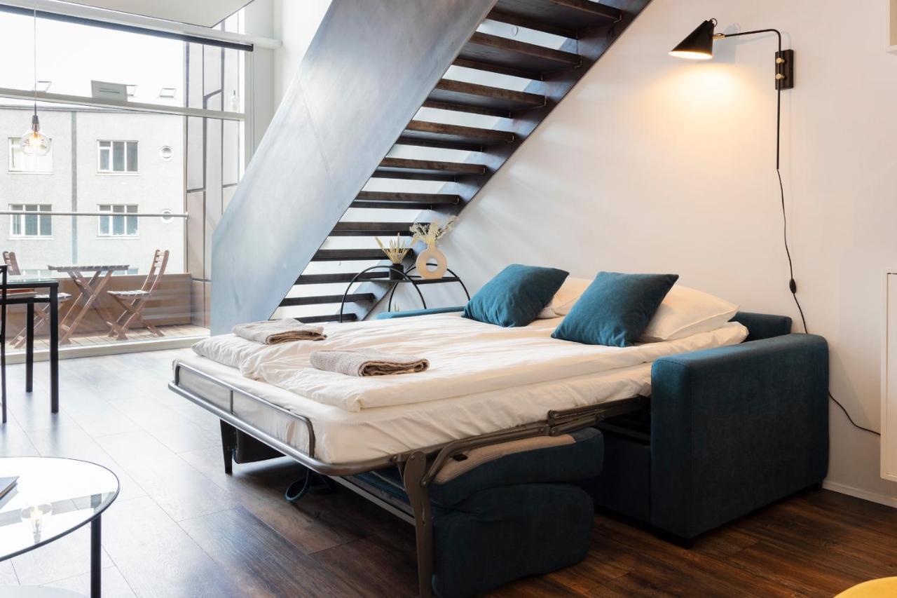 Íbúð Loft-style Duplex With Balcony In Downtown *